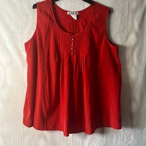 Roaman’s Top Woman size 20W color Red